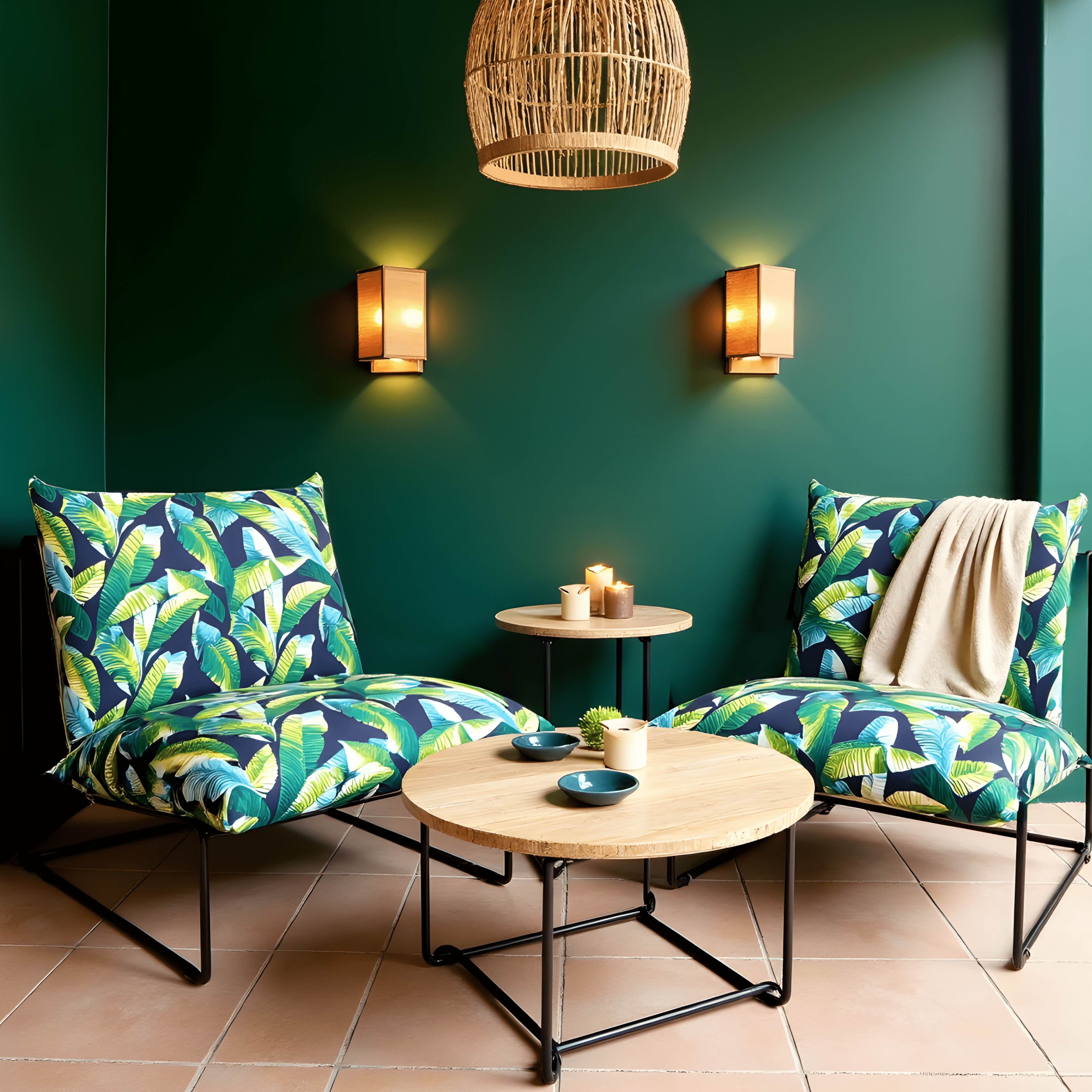 Blue Palms Outdoor Slipcovers, Compatible with IKEA Havsten