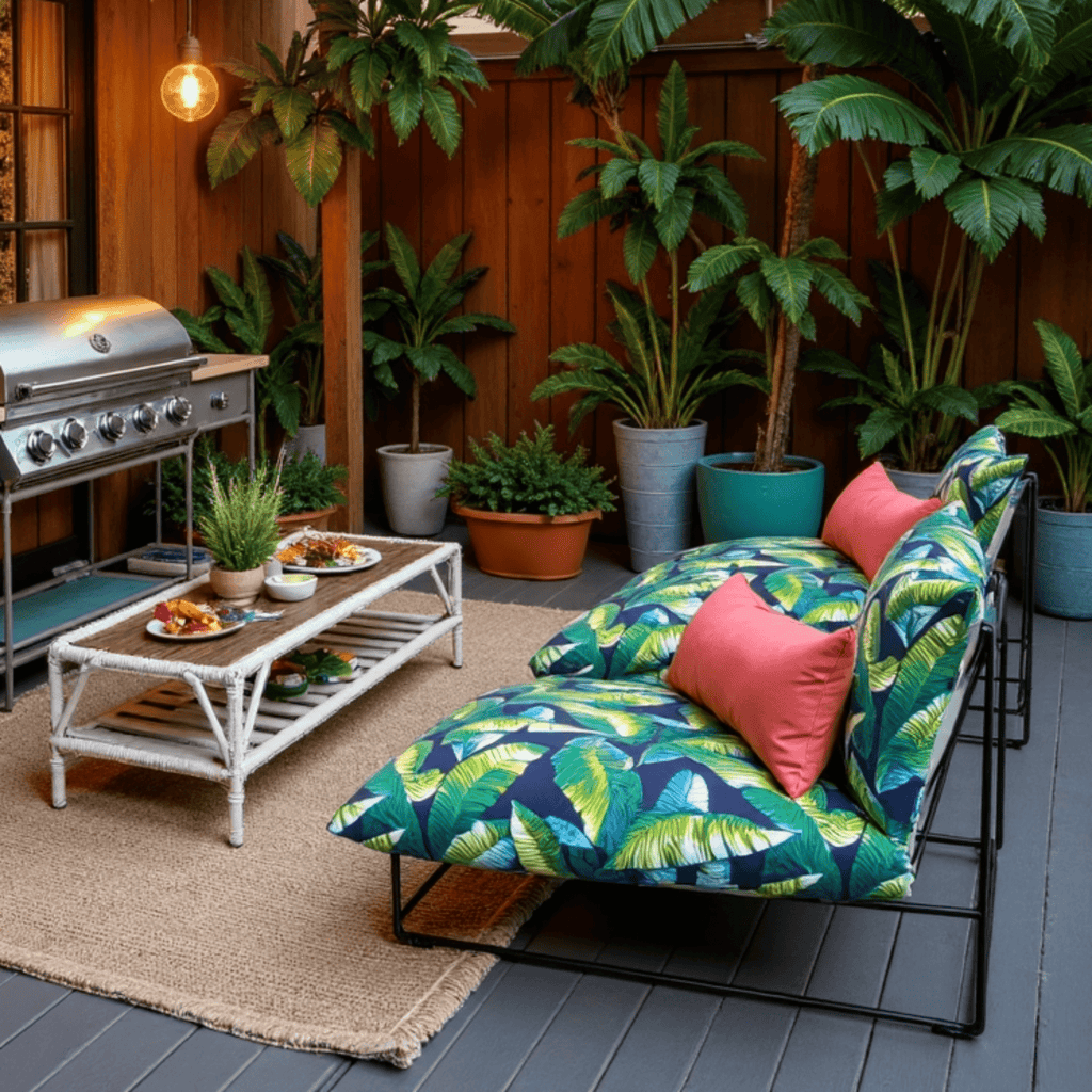 Blue Palms Outdoor Slipcovers, Compatible with IKEA Havsten