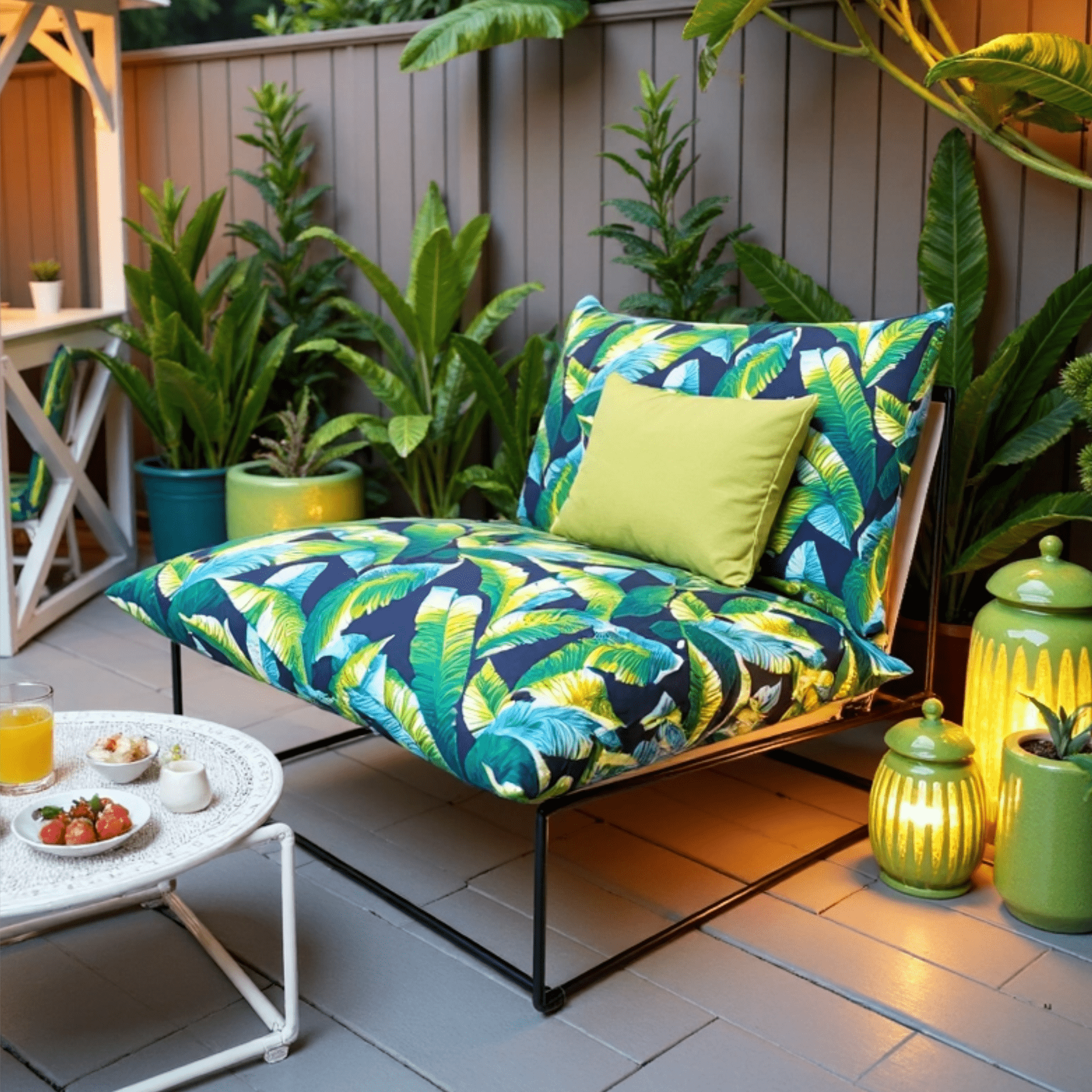 Blue Palms Outdoor Slipcovers, Compatible with IKEA Havsten