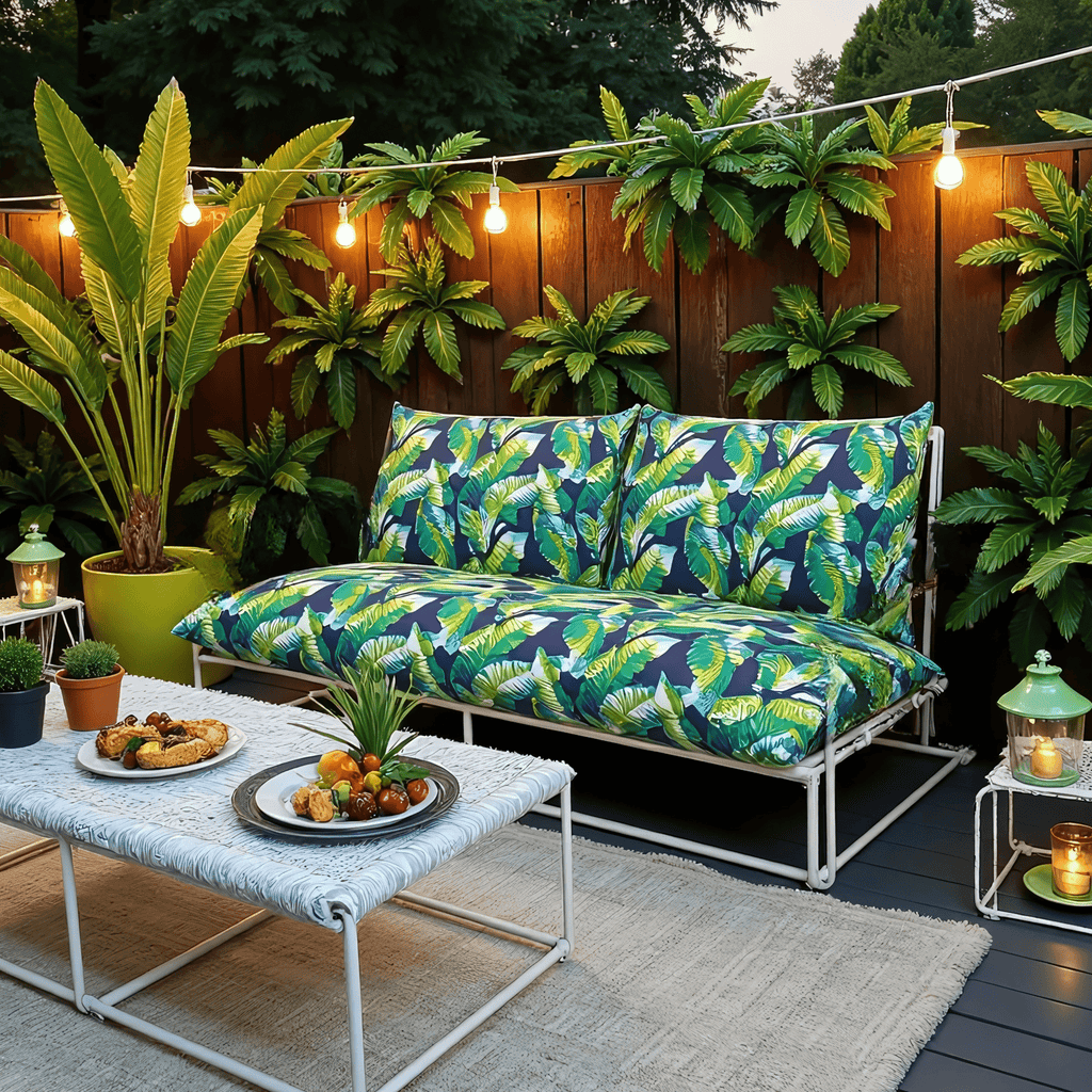 Blue Palms Outdoor Slipcovers, Compatible with IKEA Havsten