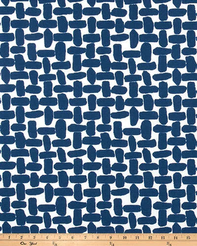 Modern Navy Blue Lattice Print Outdoor Slipcovers, Compatible with IKEA Havsten - Made to Order