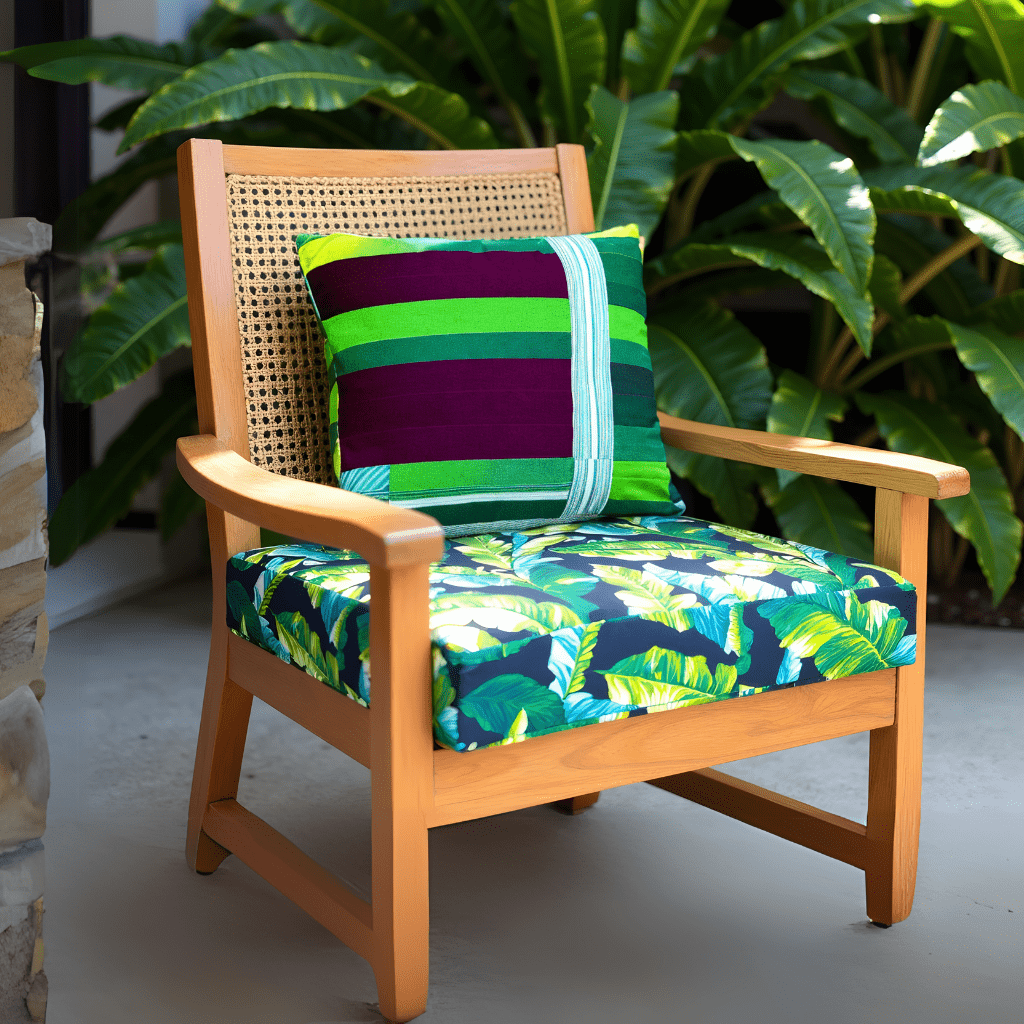 2 Pack Outdoor Seat Covers | Banana Leaf | Compatible with IKEA Duvholmen Inner Cushion