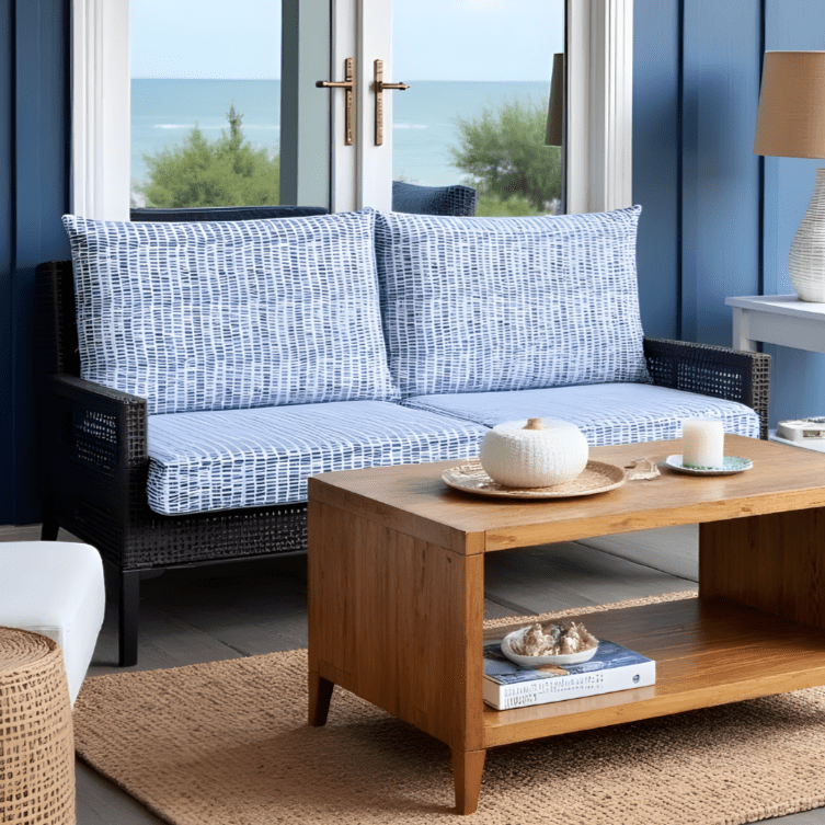 Blue Rain Outdoor Slipcovers, Compatible with IKEA Duvholmen Kuddarna