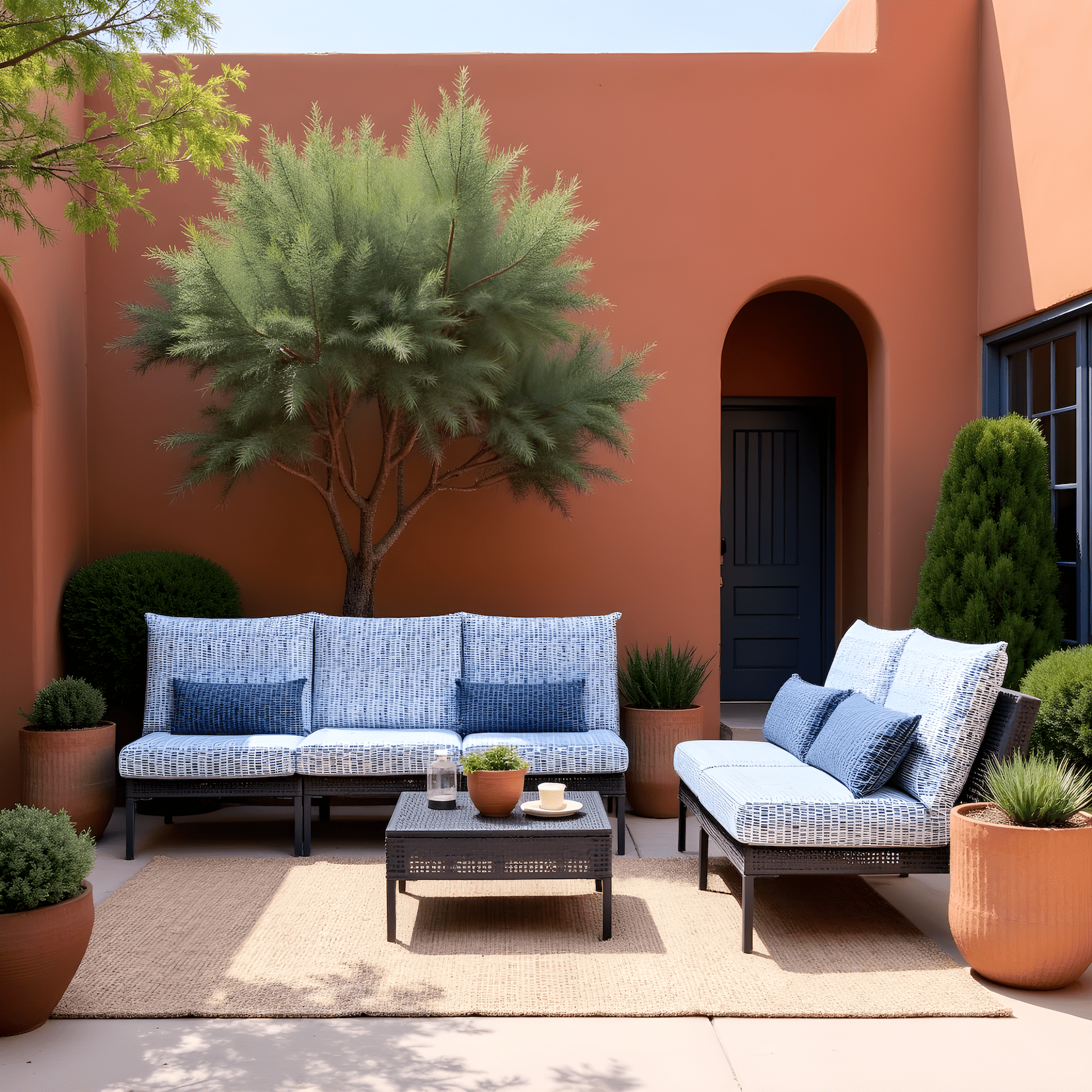 Blue Rain Outdoor Slipcovers, Compatible with IKEA Duvholmen Kuddarna