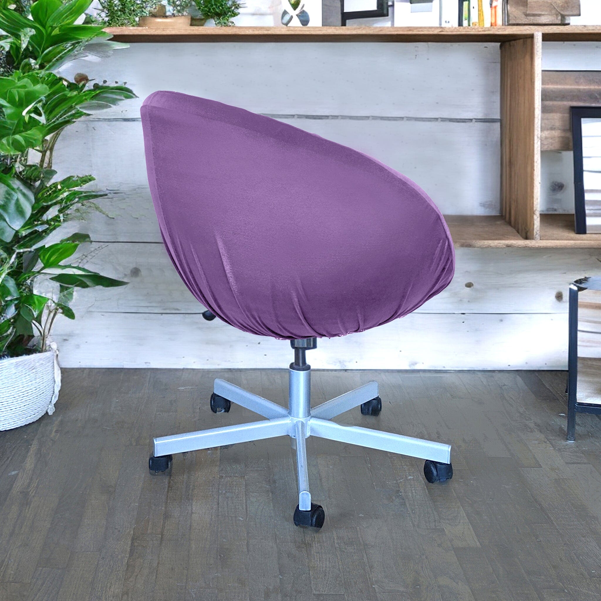 Lavender Velvet Slipcover Compatible with IKEA Skruvsta Chair – Luxurious, Stylish, and Functional