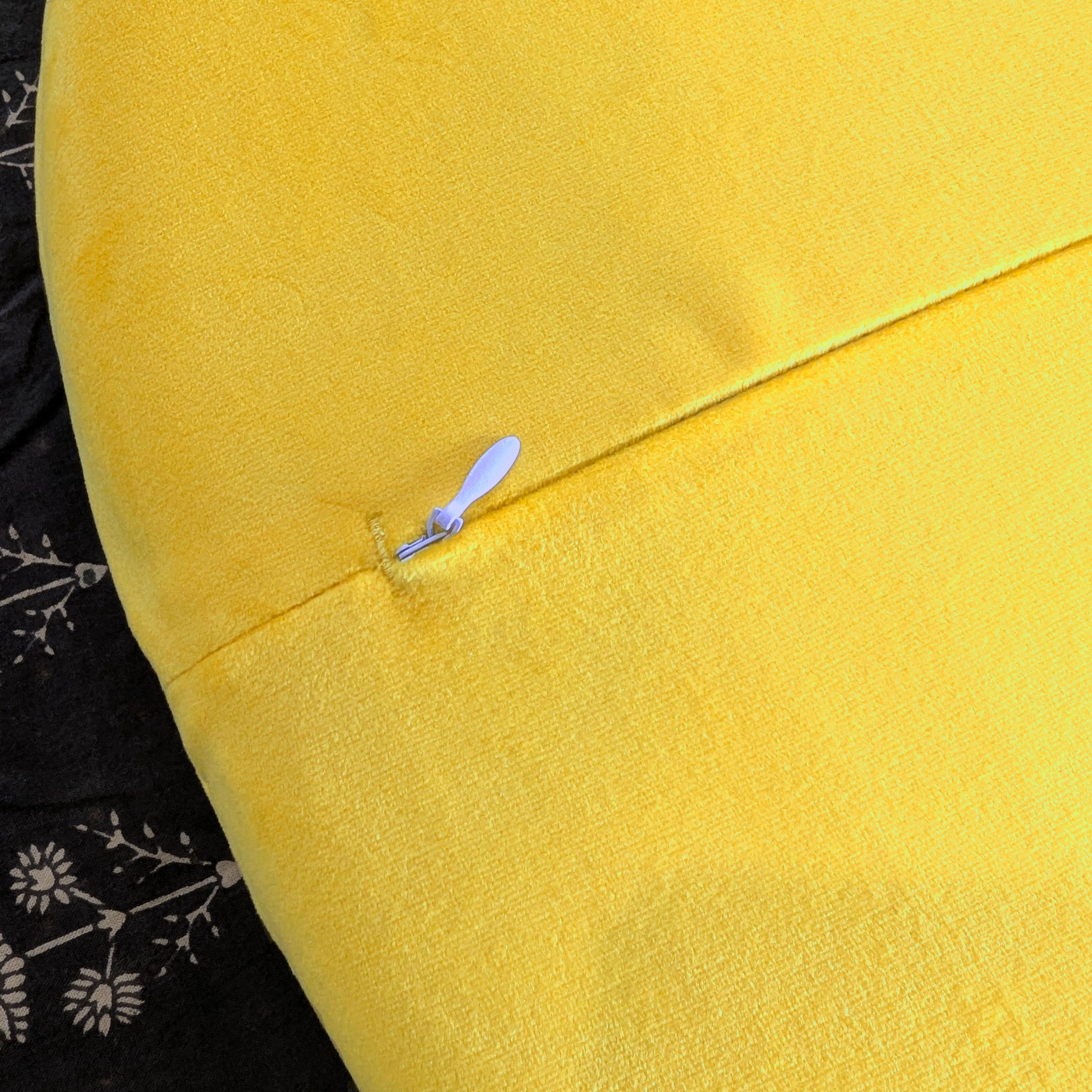 Bright Yellow Velvet Slipcover, Compatible with IKEA Skruvsta Chair – Bold, Modern Office Upgrade