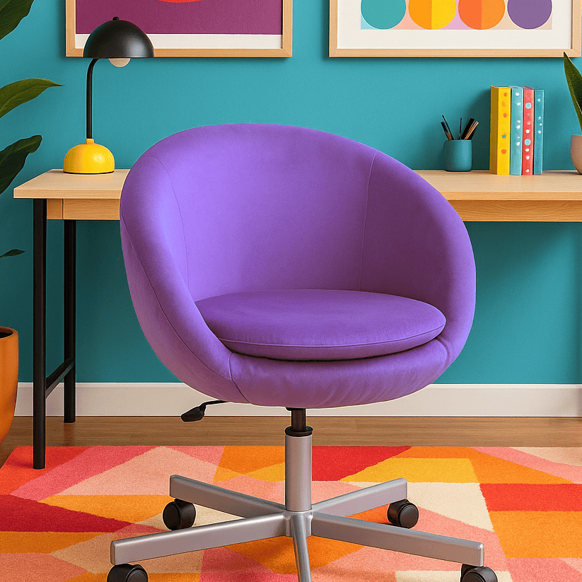 Lavender Velvet Slipcover Compatible with IKEA Skruvsta Chair – Luxurious, Stylish, and Functional