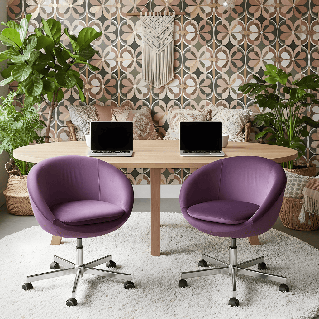 Lavender Velvet Slipcover Compatible with IKEA Skruvsta Chair – Luxurious, Stylish, and Functional