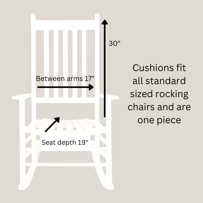 Red Arrows Rocking Chair Cushion, Kids Chair Covers