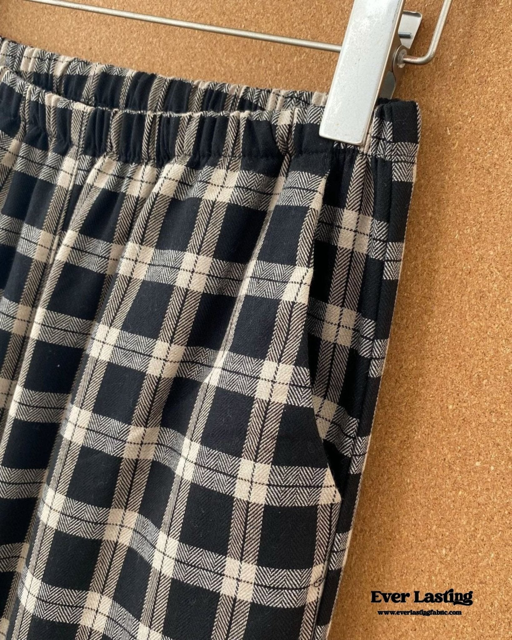 Scarlett Classic Plaid Black Pajama Set