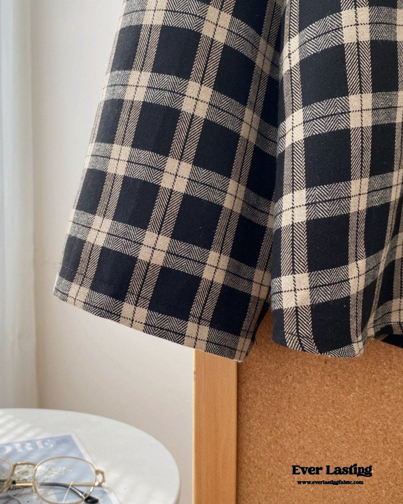 Scarlett Classic Plaid Black Pajama Set