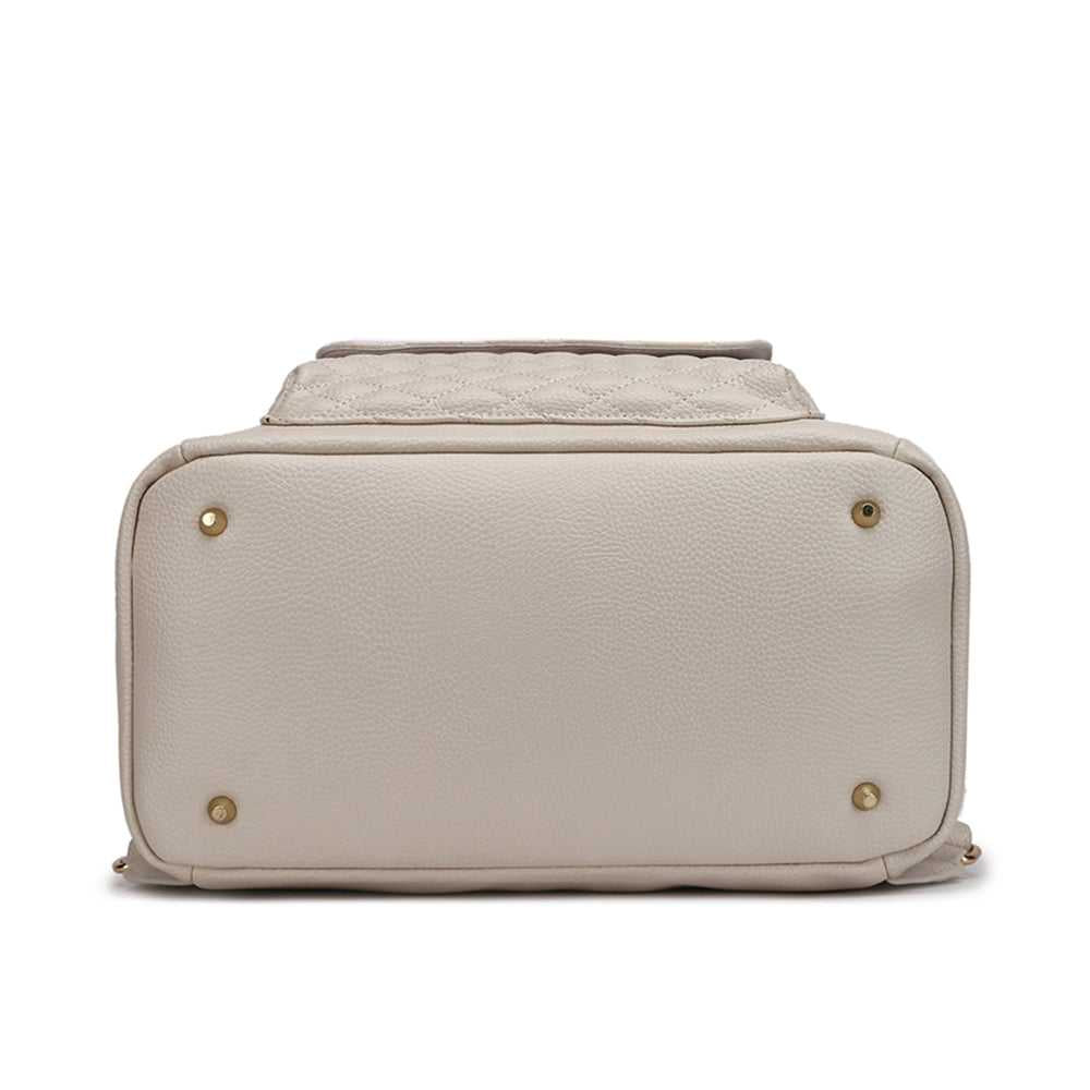 Signature Diaper Bag Pearl White