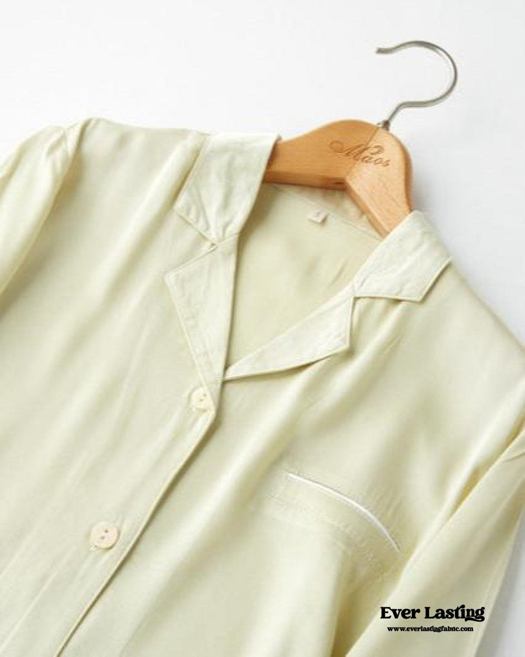 Silky Classic Morandi Silky Pajama Set / Blue