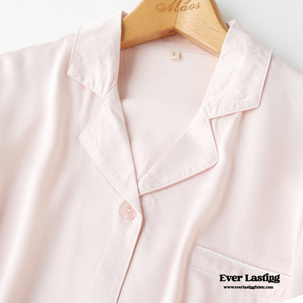 Silky Classic Morandi Silky Pajama Set / Blue