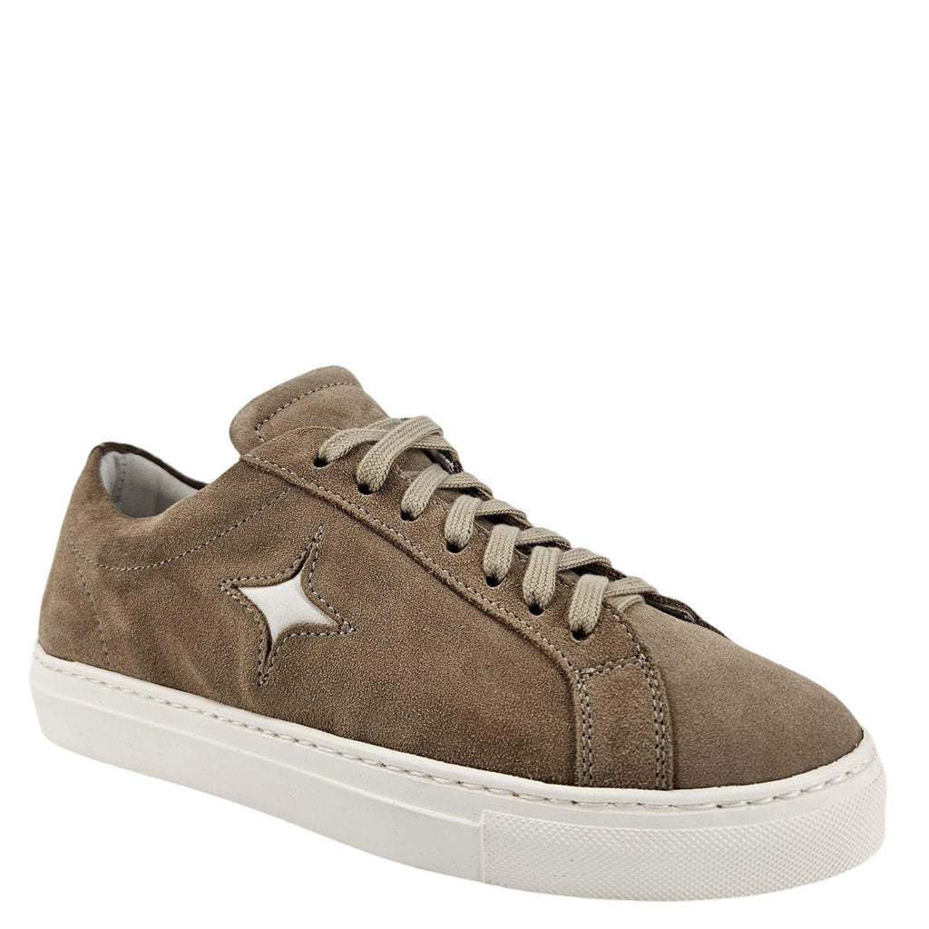 Beige Suede Sirius Star Womens Sneaker
