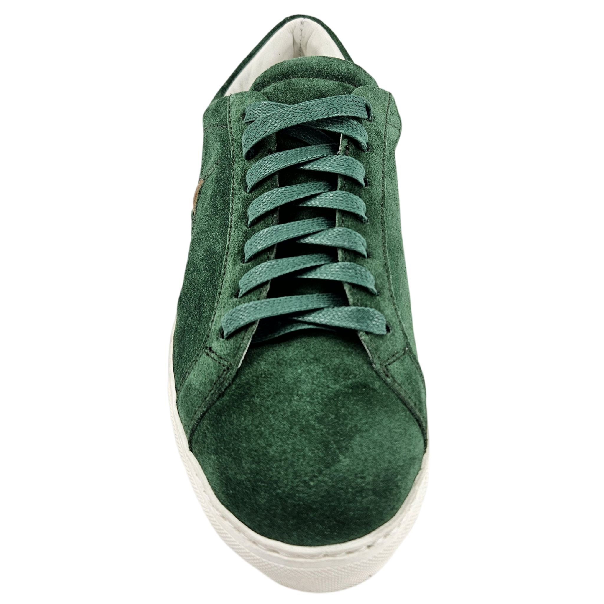 Green Suede Sirius Star Womens Sneaker