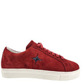 Red Suede Sirius Star Womens Sneaker