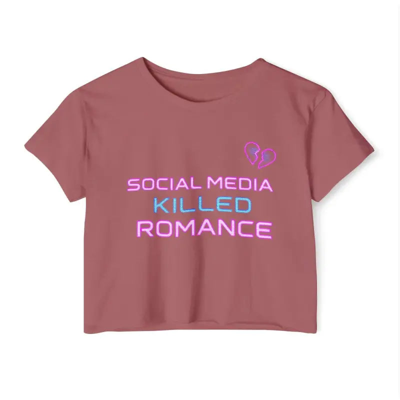 Ocean State Styles Crop Top Social Media Killed Romance