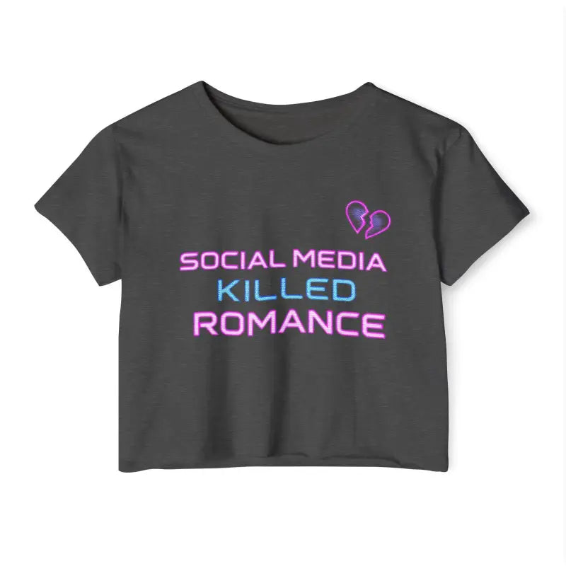 Ocean State Styles Crop Top Social Media Killed Romance