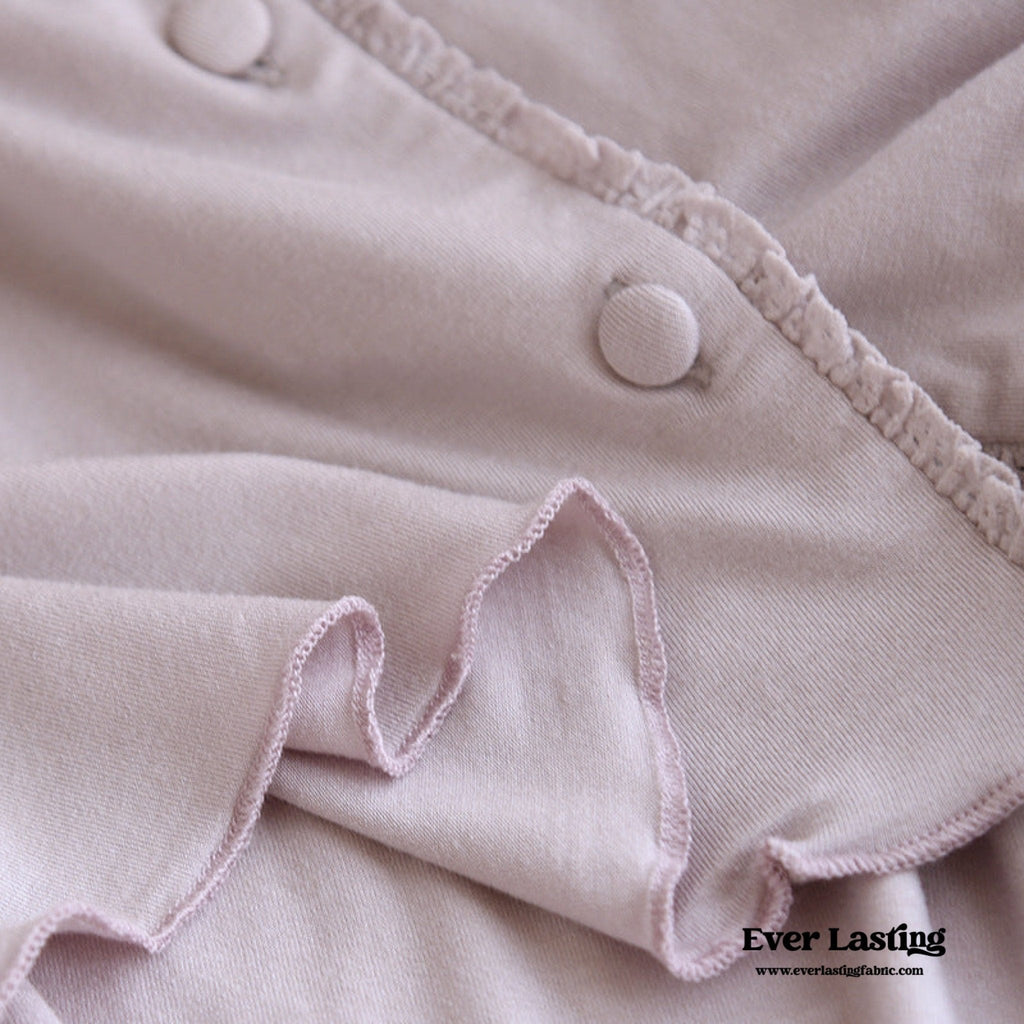 Solid Tank and Long Pants with Cardigan Pajama Set / Purple