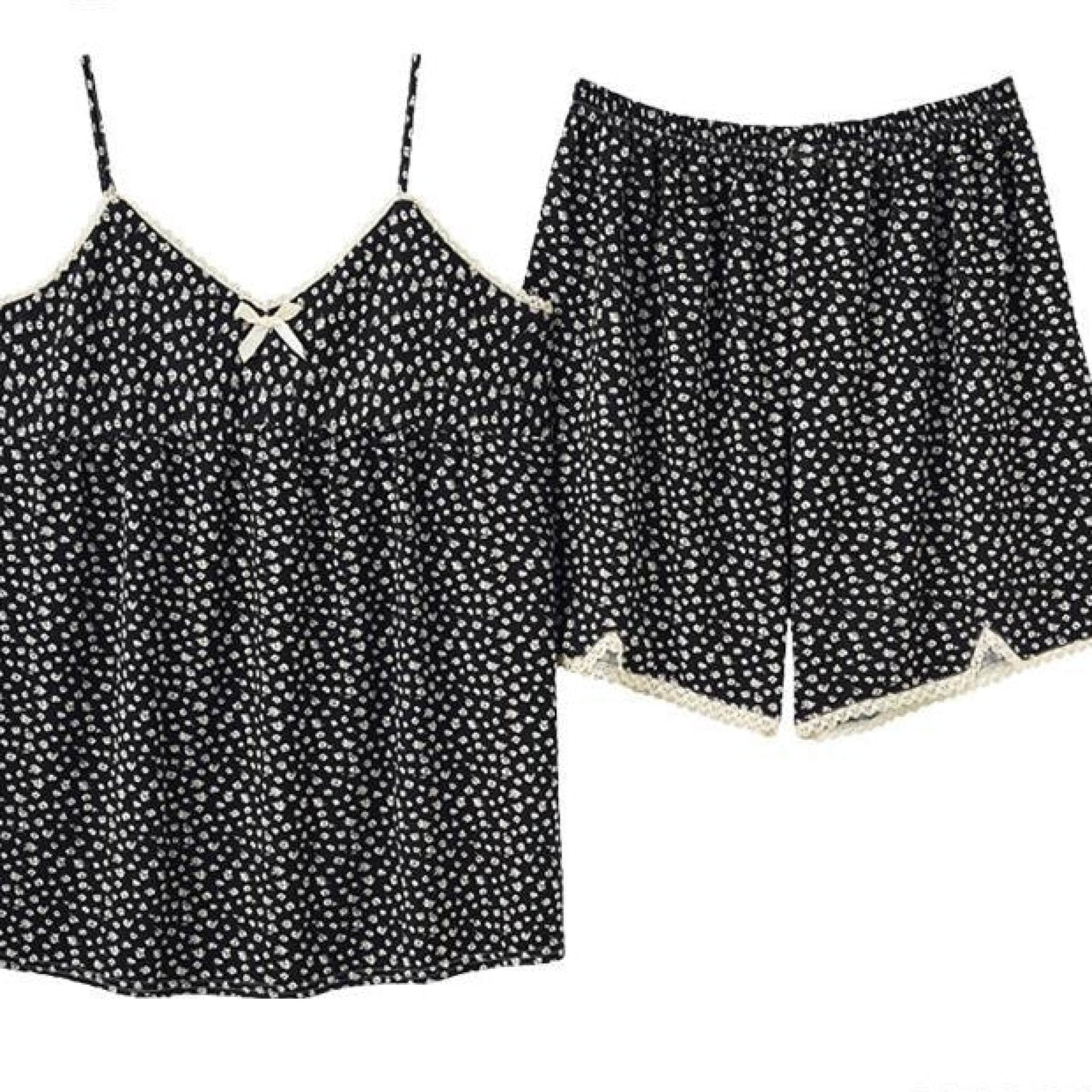 Sophie Pastoral Floral Pajama Set / Red