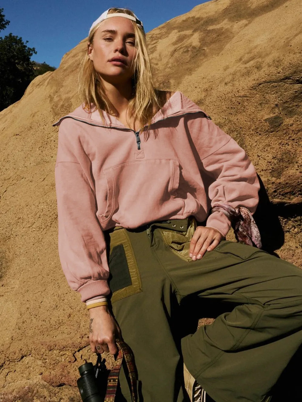 Sports hoodie zipper drawstring long sleeved top jacket