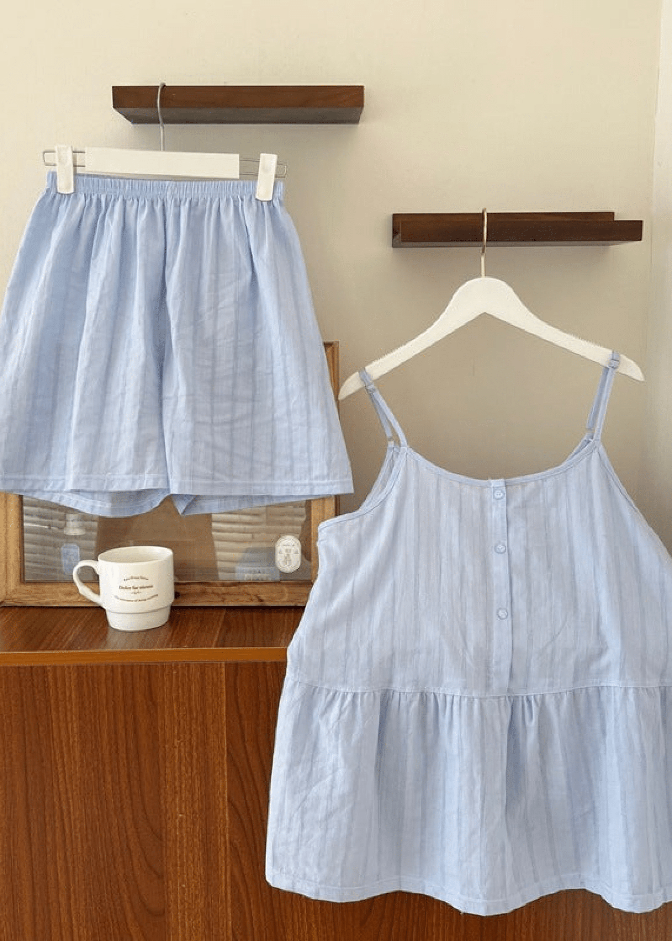 Tank Shorts Pajama Set (4 Colors)