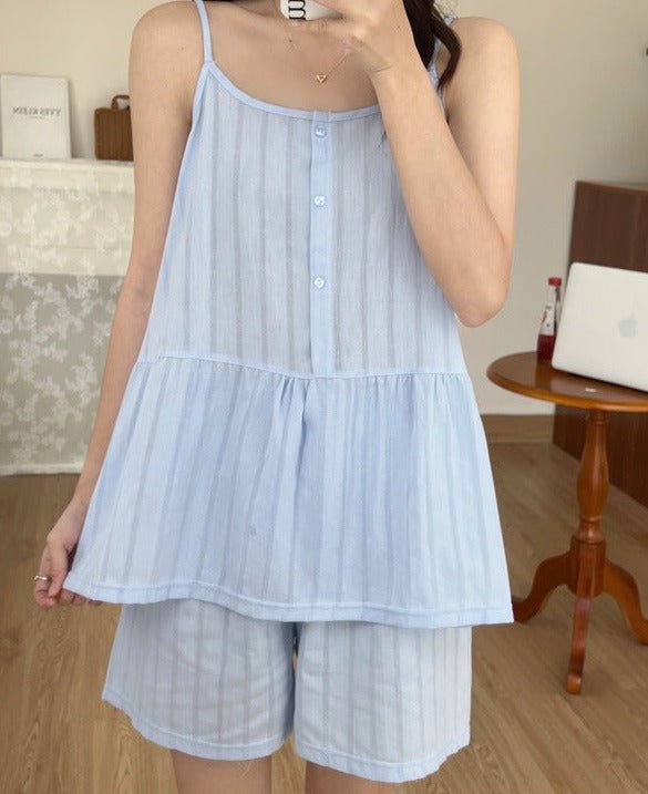 Tank Shorts Pajama Set (4 Colors)