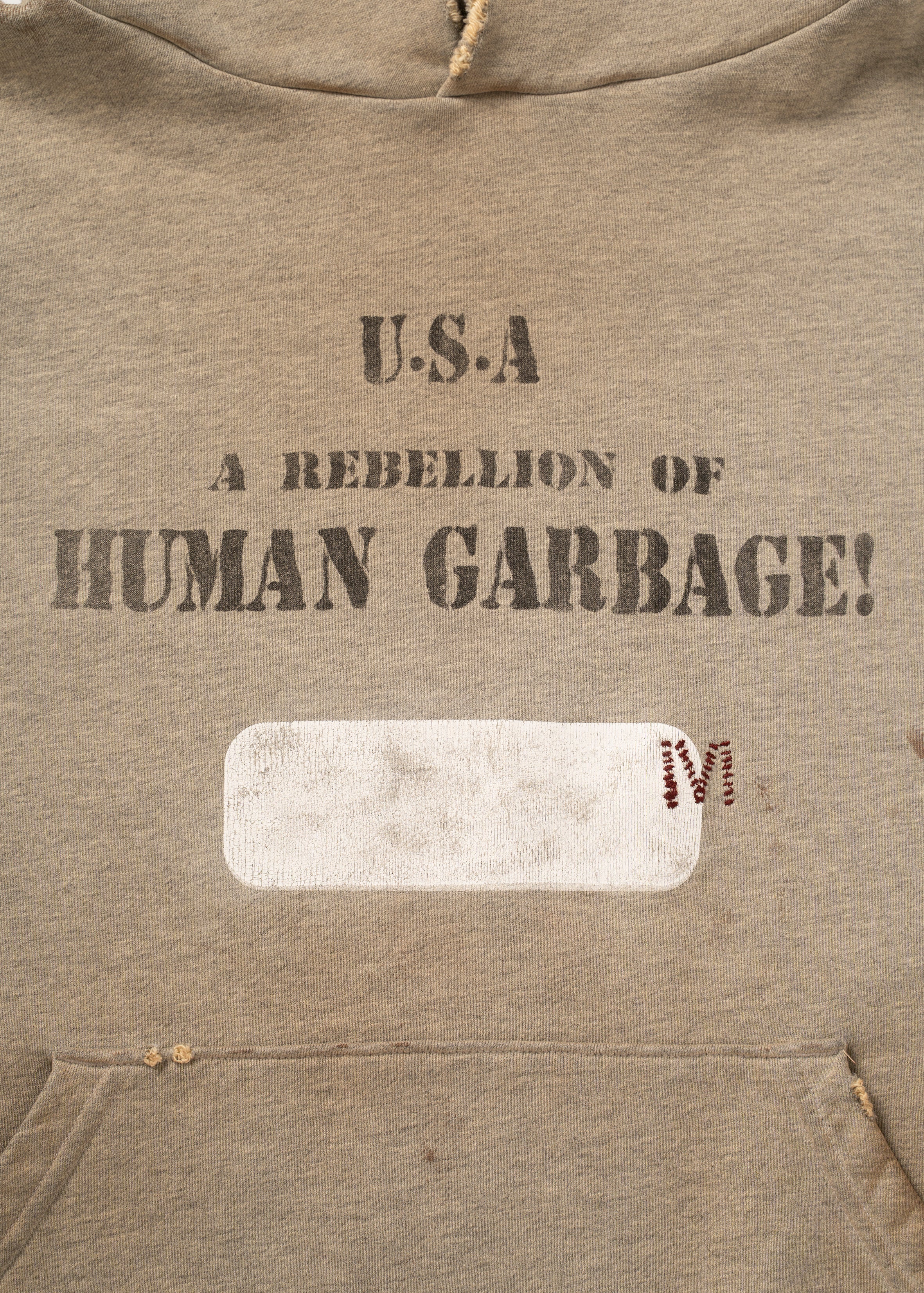 "REBELLION OF HUMAN GARBAGE!" HOODIE
