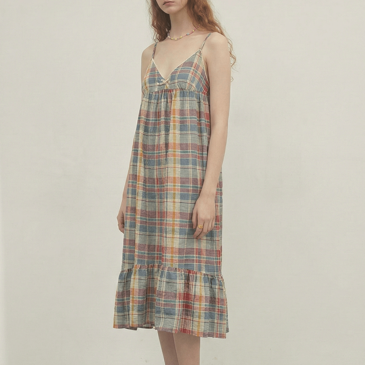 Vintage Inspired Plaid Pajama Dress