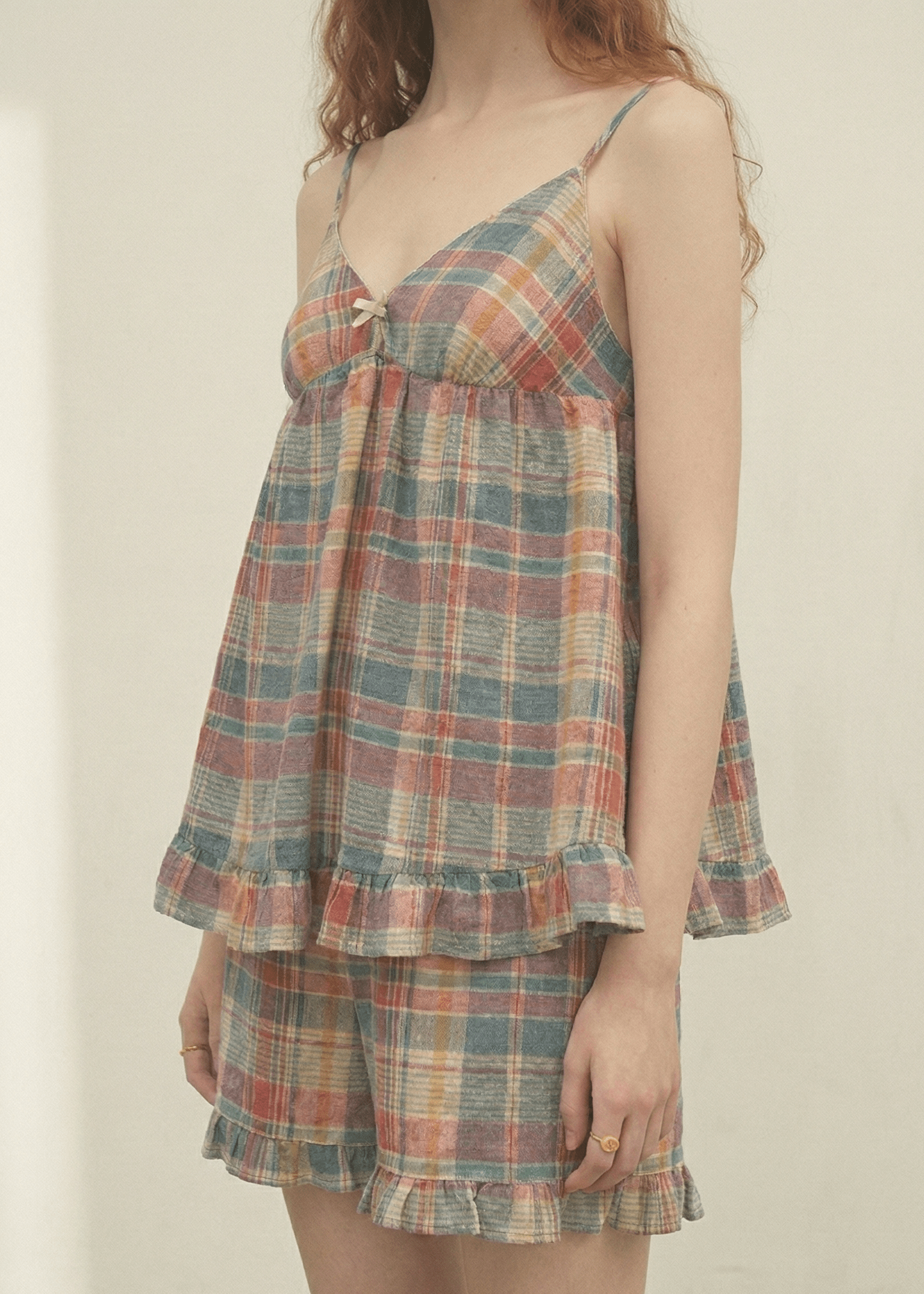 Vintage Inspired Plaid Pajama Dress