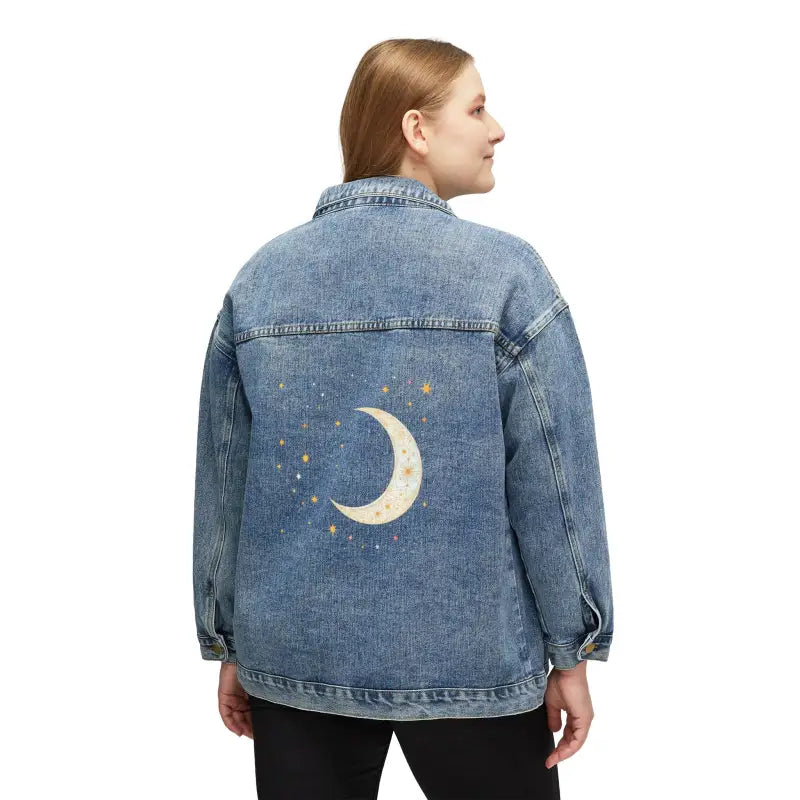 Ocean State Styles Denim Jacket Crescent Moon Stars