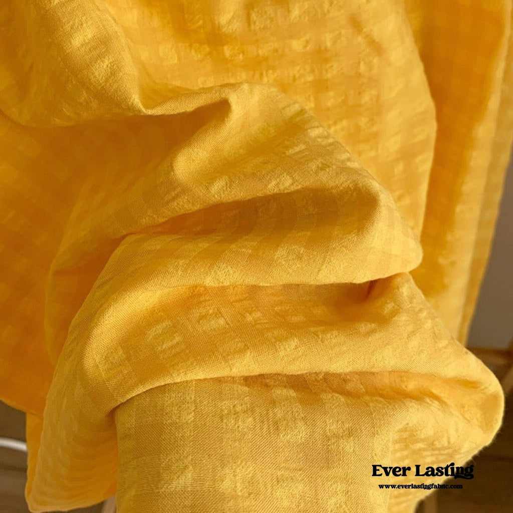 Yellow Ruffle Gingham Shorts Pajama Set